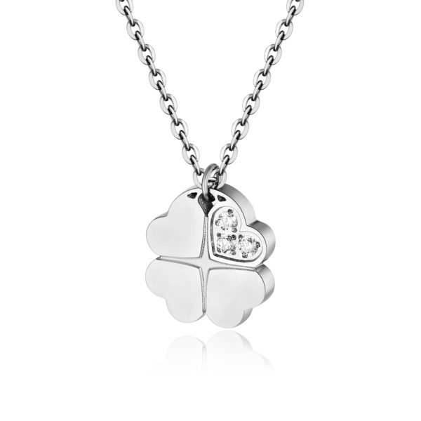 COLLANA QUADRIFOGLIO CRISTALLIL ARG