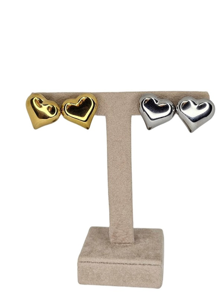 ORECCHINI CUORE BOMBATO