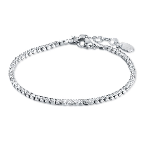 BRACCIALE TENNIS 2MM BIANCO