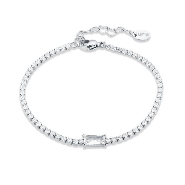 BRACCIALE TENNIS BAGUETTE CENTRALE