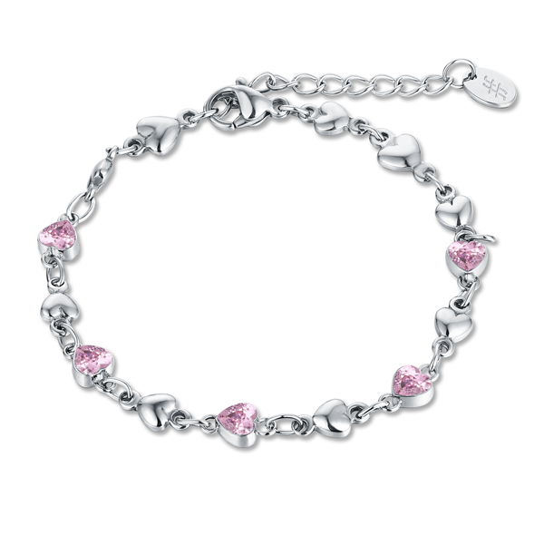 BRACCIALE CUORICINI ROSA