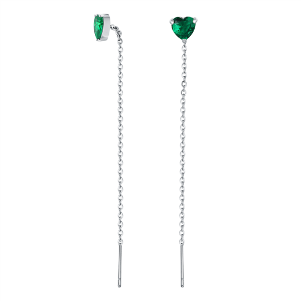 ORECCHINI FILO VERDE