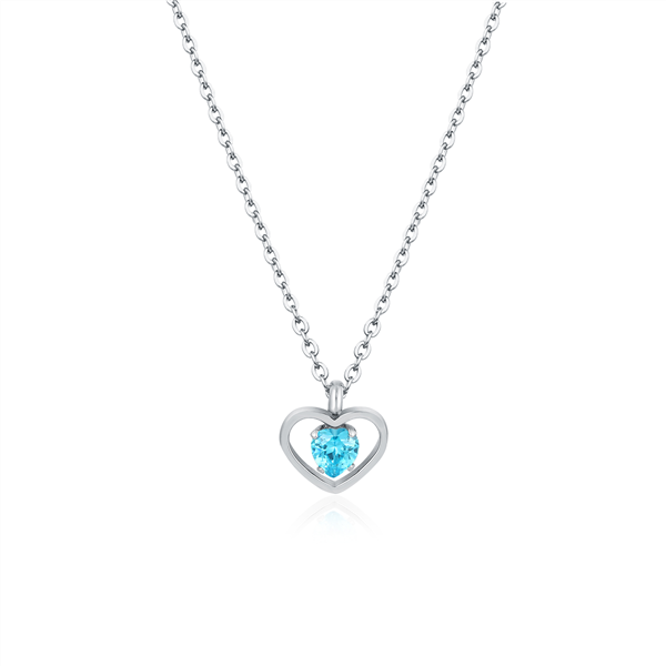 COLLANA CUORE BLU