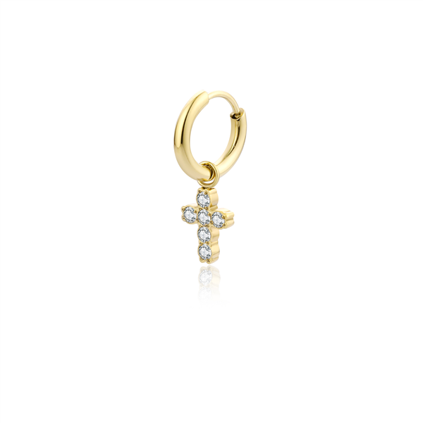 CERCHIETTO CROCE PICCOLA ORO