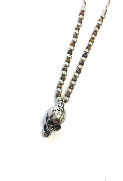 BRACCIALE SKULL STONE