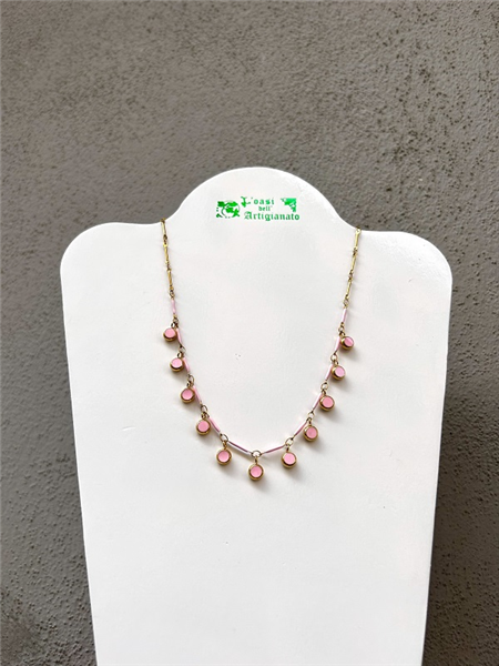 COLLANA MADEIRA ROSA