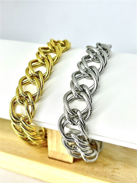 BRACCIALE MAGLIE DOPPIE