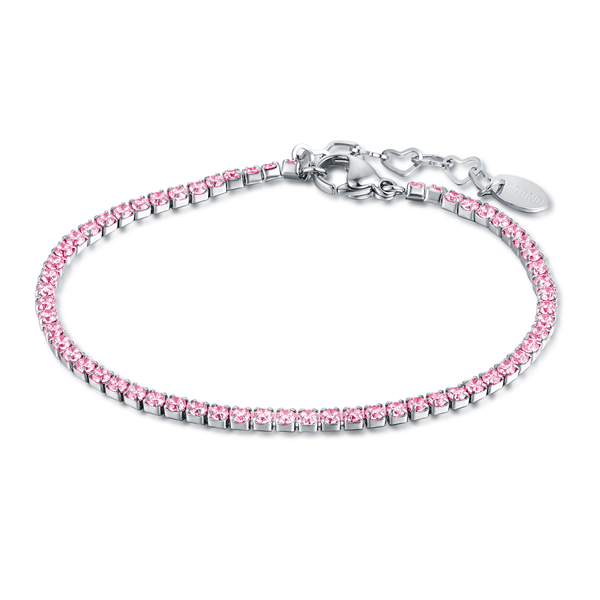 BRACCIALE TENNIS ROSA