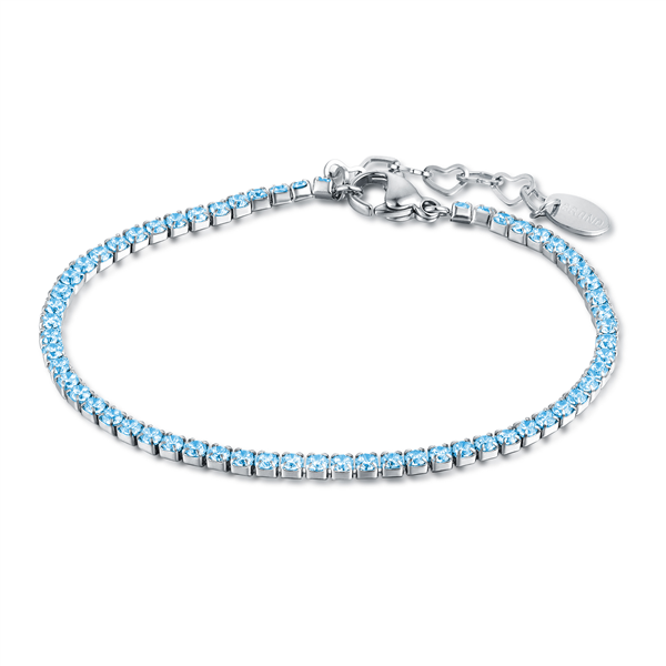 BRACCIALE TENNIS AZZURRO