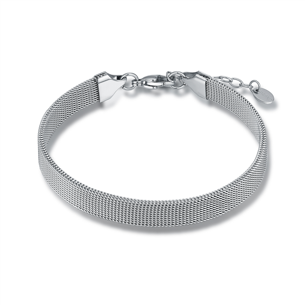 BRACCIALE CATENA MILANO ARGENTO