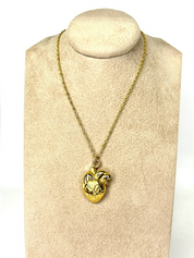 COLLANA CUORE ANATOMICO BOMBATO