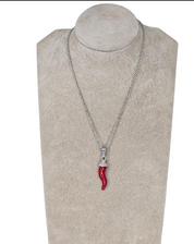 COLLANA CORNO ZIRCONATO