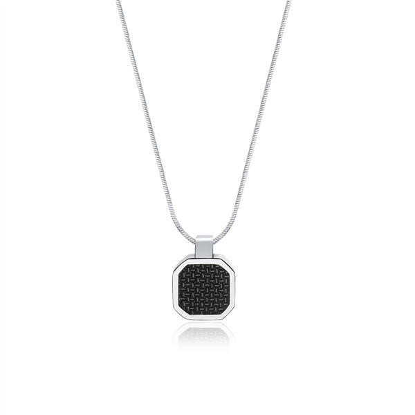 COLLANA OTTAGONO CARBONIO