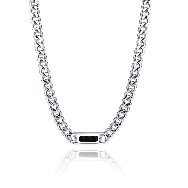 COLLANA BARRA CARBONIO CATENA 10M