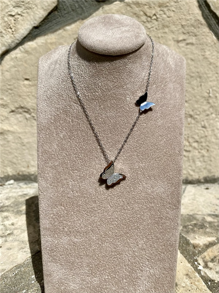 COLLANA DUE FARFALLE