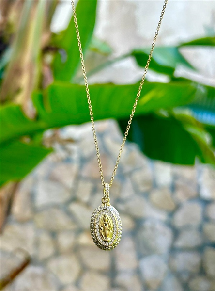 COLLANA SANTA SUBITO ZIRCONI