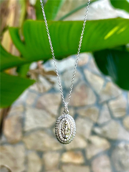 COLLANA SANTA SUBITO ZIRCONI