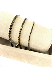 BRACCIALE TENNIS BLACK