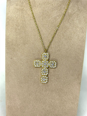 COLLANA CROCE ZIRCONI