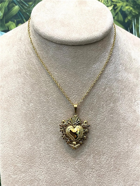 COLLANA CUORE SACRO FLOREALE