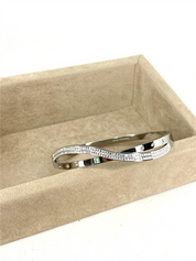 BRACCIALE INCROCIO STRASS