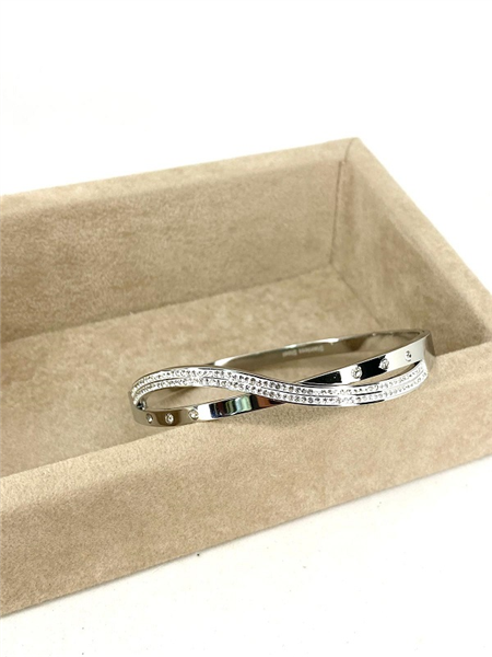 BRACCIALE INCROCIO STRASS