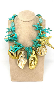 COLLANA CHUNKY CORAL
