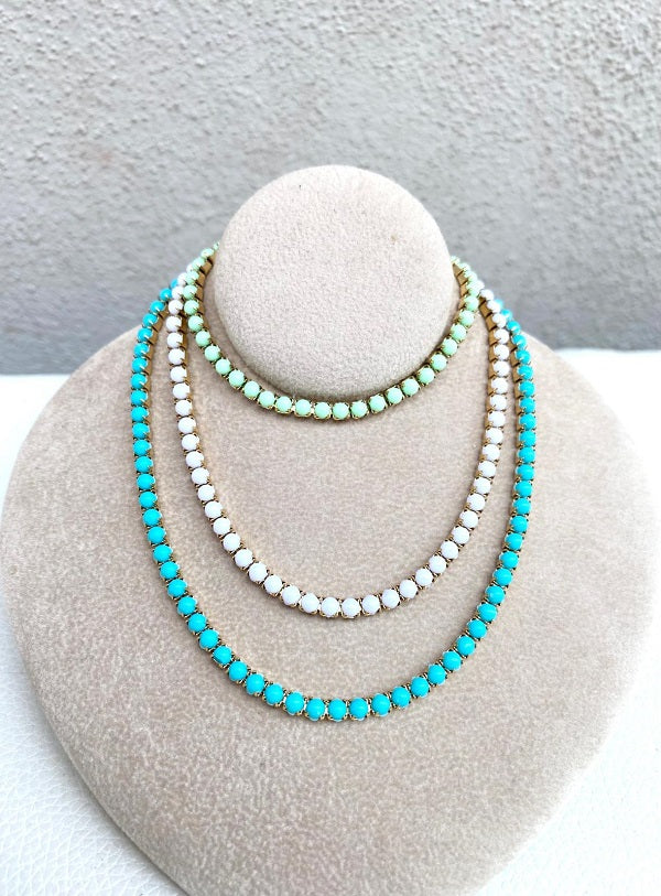 Collana Tennis Pastel