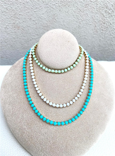 COLLANA TENNIS PASTEL