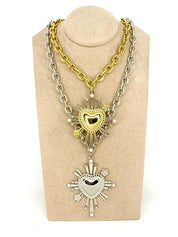 Collana Cuore Raggi