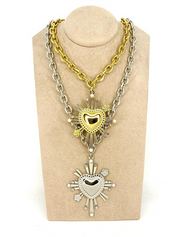 COLLANA CUORE RAGGI