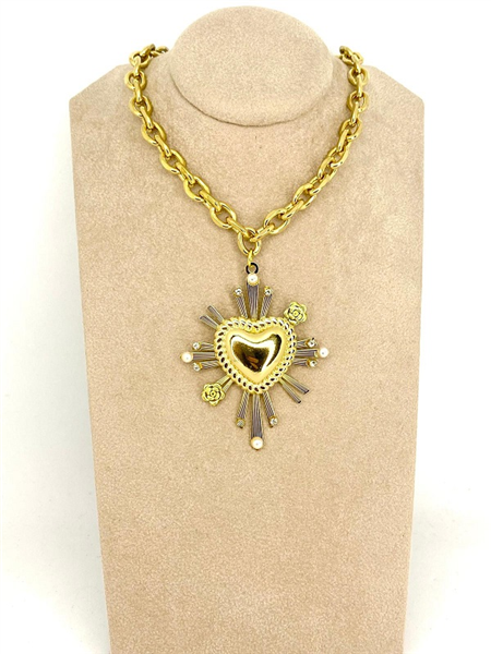 COLLANA CUORE RAGGI