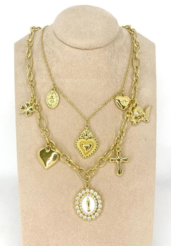Collana Charms E Madonnina