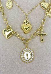 Collana Charms E Madonnina