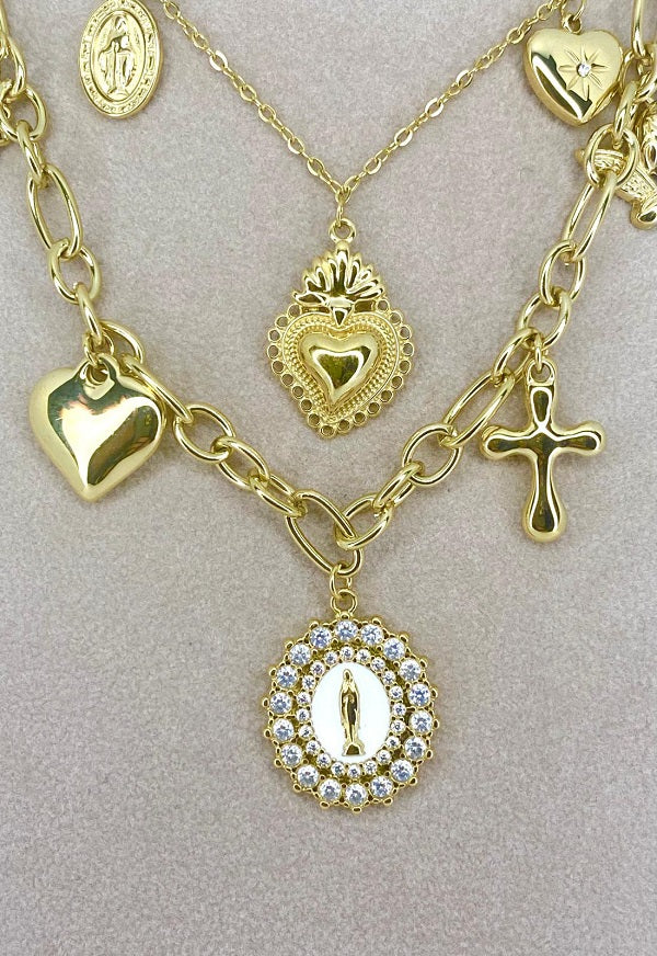 Collana Charms E Madonnina