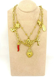 Collana Cuore E Charms