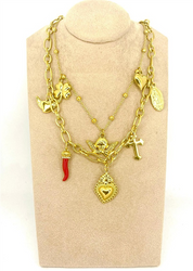 COLLANA CUORE E CHARMS