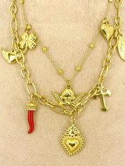 Collana Cuore E Charms
