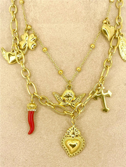 COLLANA CUORE E CHARMS