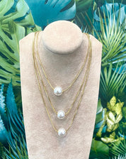 Collana Tre Fili Perle