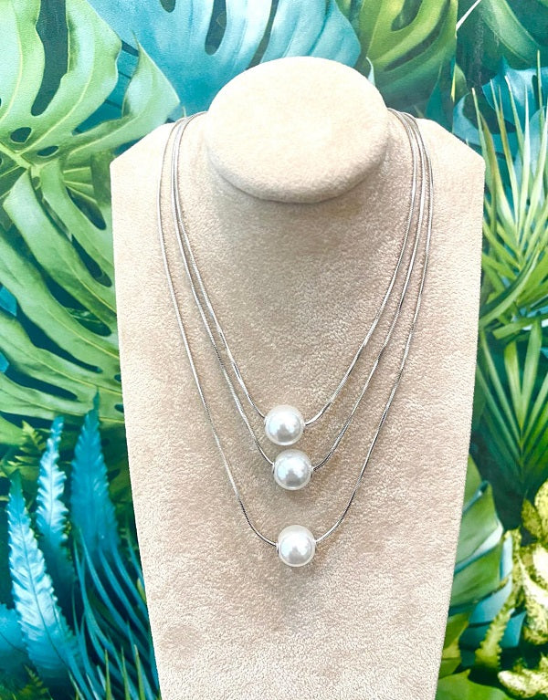 Collana Tre Fili Perle