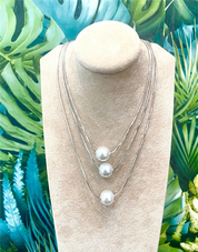 COLLANA TRE FILI PERLE
