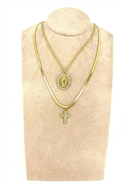 COLLANA DOPPIO FILO SAINT