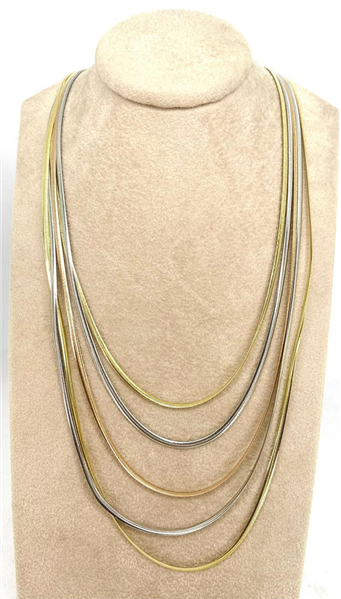 COLLANA 5 FILI SNAKE