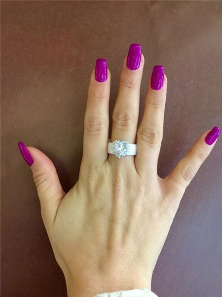 ANELLO CERAMICA HEART MIS 18