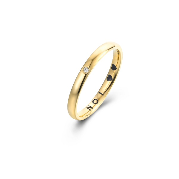 ANELLO FEDE SCRITTA NOI ORO 22