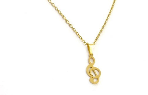 COLLANA CHIAVE DI VIOLINO ORO