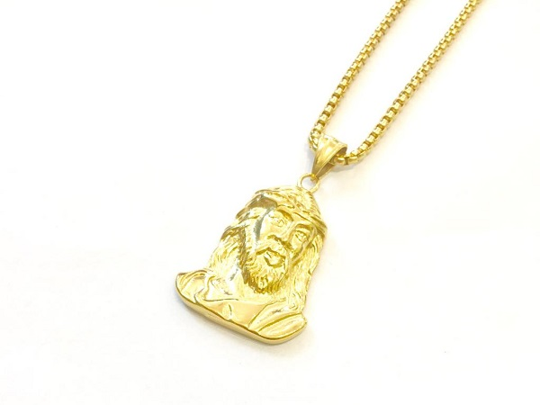 COLLANA VOLTO SANTO DORATA