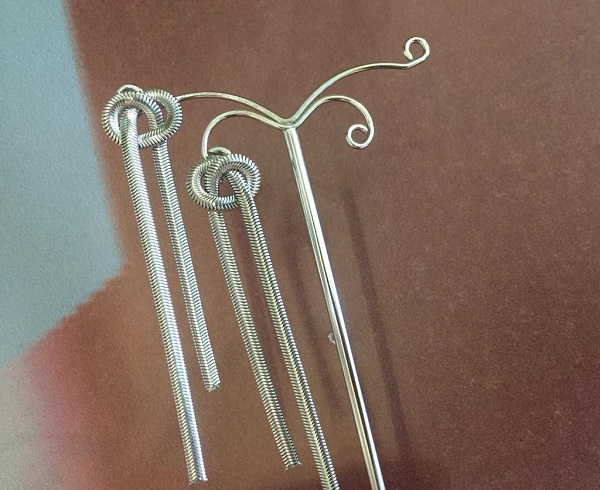 ORECCHINI NODO PENDENTI ORO