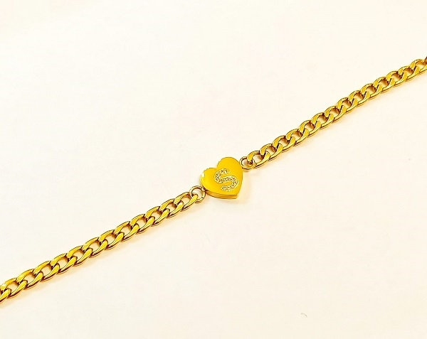 BRACCIALE CUORICINO ED S ORO
